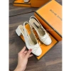 Giày cao gót đế vuông 5P nơ viền ren cao cấp - Full hộp, giá ưu đãi 235.000₫ 4