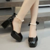 Giày cao gót GSC115 10p đế đúp màu đen trắng - Sang chảnh, phù hợp tiệc chơi 2.023 - Giá ưu đãi 169k 2