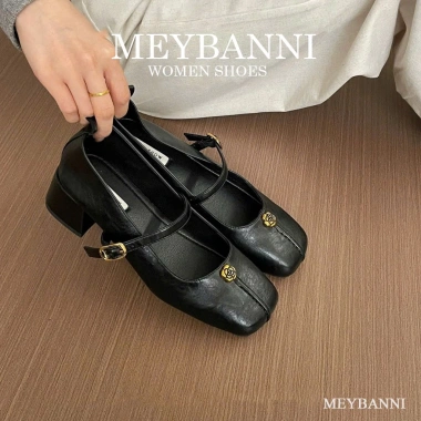 Giày Cao Gót MEYBANNI D573 Mũi Vuông Quai Ngang Đính Khuy Hoa Hồng Vàng Đế Cao 4P - Giá chỉ 259k 6 Giày Cao Gót MEYBANNI D573 Mũi Vuông Quai Ngang Đính Khuy Hoa Hồng Vàng Đế Cao 4P - Giá chỉ 259k 6