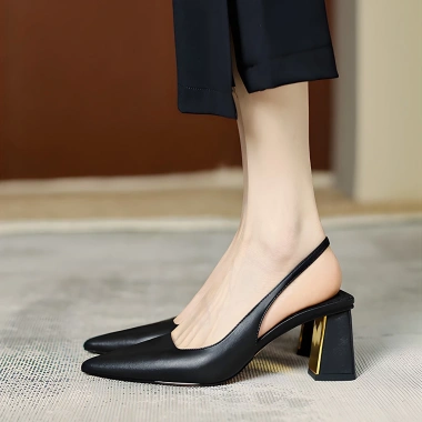 Giày cao gót mũi nhọn basic slingback thanh trang nhã 7cm - Giá ưu đãi 389k 2