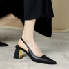 Giày cao gót mũi nhọn basic slingback thanh trang nhã 7cm - Giá ưu đãi 389k 3