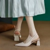 Giày cao gót mũi nhọn basic slingback thanh trang nhã 7cm - Giá ưu đãi 389k 6