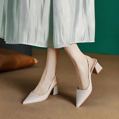 Giày cao gót mũi nhọn basic slingback thanh trang nhã 7cm - Giá ưu đãi 389k 7