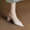 Giày cao gót mũi nhọn basic slingback thanh trang nhã 7cm - Giá ưu đãi 389k 8