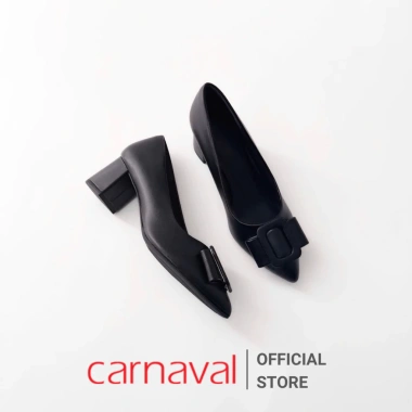 Giày Cao Gót Mũi Nhọn Đính Khóa Carnaval 5cm Vuông - Công Sở Sang Trọng, Giá 198k 2