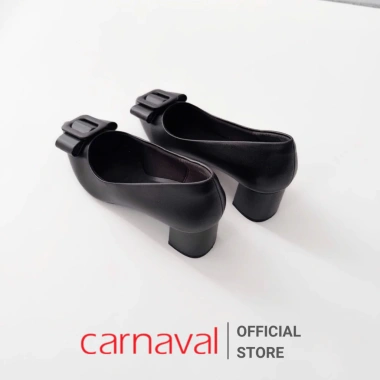 Giày Cao Gót Mũi Nhọn Đính Khóa Carnaval 5cm Vuông - Công Sở Sang Trọng, Giá 198k 3