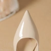 Giày cao gót mũi nhọn mềm, đế vuông 8 phân - đen nude, giảm 71k FFAN STORE 8