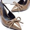 Giày Cao Gót Mũi Nhọn Nơ Merly 1.634 Size 35‑43 Da Bóng Sang Chảnh Slingback 9cm Giá 375k 5