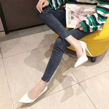 Giày cao gót mũi nhọn satin thời trang công sở nữ thanh lịch, giá 443.167₫ 4
