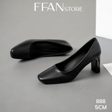 Giày cao gót mũi vuông nữ da thật, đế vuông, bít mũi, màu đen, size 5-9 1.06 triệu 5 Giày cao gót mũi vuông nữ da thật, đế vuông, bít mũi, màu đen, size 5-9 1.06 triệu 5