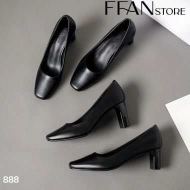 Giày cao gót mũi vuông nữ da thật, đế vuông, bít mũi, màu đen, size 5-9 1.06 triệu 7 Giày cao gót mũi vuông nữ da thật, đế vuông, bít mũi, màu đen, size 5-9 1.06 triệu 7