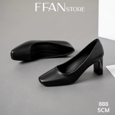 Giày cao gót mũi vuông nữ da thật, đế vuông, bít mũi, màu đen, size 5-9 1.06 triệu 10 Giày cao gót mũi vuông nữ da thật, đế vuông, bít mũi, màu đen, size 5-9 1.06 triệu 10