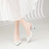 Giày Cao Gót MWC G206 Slingback Mũi Nhọn Đính Nơ - Thời Trang Thanh Lịch Giá 250k 3