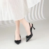 Giày Cao Gót MWC G206 Slingback Mũi Nhọn Đính Nơ - Thời Trang Thanh Lịch Giá 250k 7