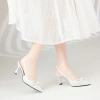 Giày Cao Gót MWC G206 Slingback Mũi Nhọn Đính Nơ - Thời Trang Thanh Lịch Giá 250k 10