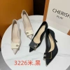 Giày cao gót nhọn 5 phân công sở nữ Doudouwu HK cao cấp BQ25 - Mũi nhọn, khuy vuông, đính đá, chỉ 400.000₫ 3