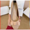 Giày cao gót nữ 3 phân mũi vuông gót trụ xi bóng phối nơ - Thời trang công sở, giảm còn 290.000₫ 3