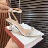 Giày cao gót nữ 5cm 7cm đính đá khâu thủ công thanh lịch bánh bèo Sandaldakhau 5