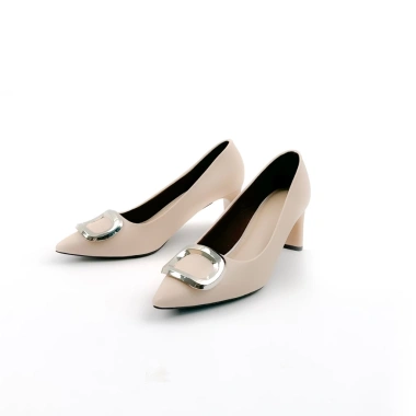 Giày Cao Gót Nữ 6,5cm Đĩnh Nơ Da Thật Cao Cấp Guốc Mũi Nhọn Công Sở NUDDO N066A Giá 458.000 VND