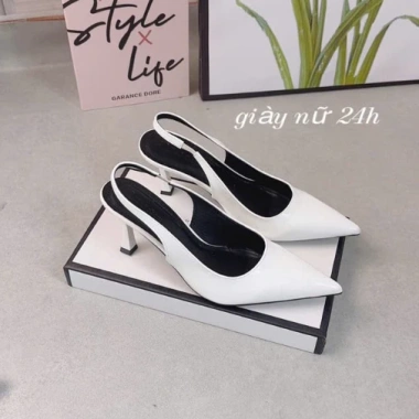 Giày Cao Gót Nữ 7 Phân Da Mềm, Phom Chân Gầy Mỏng Lùi, Size Đa Dạng - Giá 165k