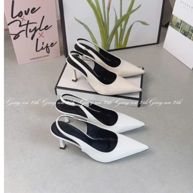 Giày Cao Gót Nữ 7 Phân Da Mềm, Phom Chân Gầy Mỏng Lùi, Size Đa Dạng - Giá 165k