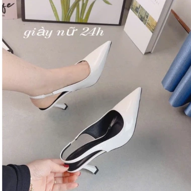 Giày Cao Gót Nữ 7 Phân Da Mềm, Phom Chân Gầy Mỏng Lùi, Size Đa Dạng - Giá 165k