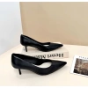 Giày Cao Gót Nữ Bít Mũi 5cm Đế Nhọn Dáng Công Sở DAZZLING SHOES GI63 5