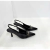 Giày cao gót nữ bít mũi 7cm guốc mũi nhọn phối khóa dáng công sở DAZZLING SHOES SLB123 319k 7
