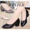 Giày cao gót nữ công sở da lì 4cm siêu mềm - Giá chỉ 195.000