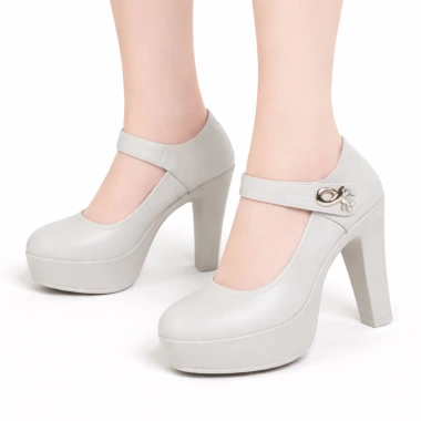 Giày Cao Gót Nữ Đế Cao 9cm Quai Ngang Mary Jane - Dáng Sang Trọng Êm Chân Tôn Dáng
