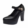 Giày Cao Gót Nữ Đế Cao 9cm Quai Ngang Mary Jane - Dáng Sang Trọng Êm Chân Tôn Dáng 8