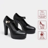 Giày Cao Gót Nữ Đế Cao 9cm Quai Ngang Mary Jane - Dáng Sang Trọng Êm Chân Tôn Dáng 9