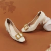 Giày cao gót nữ DILY bít mũi, khóa kim loại sang trọng, đế vuông 5cm công sở - 489k 4