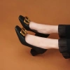 Giày cao gót nữ DILY bít mũi, khóa kim loại sang trọng, đế vuông 5cm công sở - 489k 6