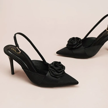 Giày cao gót nữ DILY DL524 8cm công sở slingback mũi nhọn đính hoa Giá 459.000₫ 5