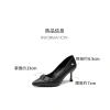 Giày cao gót nữ Dusto công sở da mềm 5-7cm, màu đen be, cao cấp, giá 325.000₫ 4