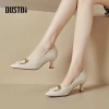 Giày cao gót nữ Dusto công sở da mềm 5-7cm, màu đen be, cao cấp, giá 325.000₫ 6