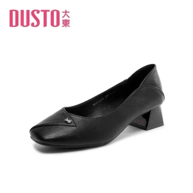 Giày cao gót nữ Dusto mũi vuông gót vuông 4p-5.5p thời trang công sở da mềm, êm chân - Giá ưu đãi 365.000đ 9