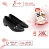 Giày Cao Gót Nữ Emily Đính Ngọc Đế Cao 4cm Da Mềm Mịn - Giày Công Sở Basic 318.000 VND