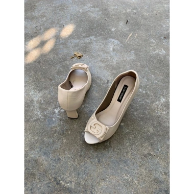 Giày Cao Gót Nữ Hở Mũi 5-7cm Da Mềm Công Sở - Hàng VNXK Giá 155k