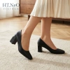 Giày Cao Gót Nữ HT.NeO Da Thật Mũi Vuông Gót 6,5cm - Sang Trọng, Giá 520k 8