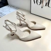 Giày cao gót nữ mũi nhọn 7cm slingback guốc quai cổ chân SLB72 - 359.000đ 6