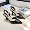 Giày cao gót nữ mũi nhọn 7cm slingback guốc quai cổ chân SLB72 - 359.000đ 9
