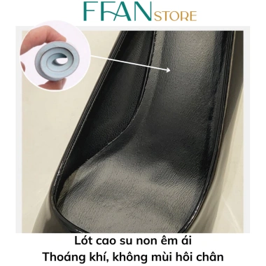 Giày cao gót nữ mũi nhọn da bóng mềm mại 055 FFAN STORE - Đen/Nude/Đỏ, size lớn 3‑11, giảm còn 450.000₫ 6
