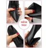 Giày cao gót nữ mũi nhọn da thật màu đen công sở size lớn 3-9 FFAN STORE 5
