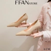 Giày cao gót nữ mũi nhọn da thật mềm mại bít mũi 1.100 màu đen be trắng 3‑6 phân cỡ lớn - Giá 550.000₫ FFAN STORE 9