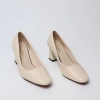 Giày cao gót nữ mũi vuông kem LUME 05 - Đế su non 5-7cm, chống trơn trượt, 207k 5