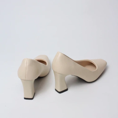 Giày cao gót nữ mũi vuông kem LUME 05 - Đế su non 5-7cm, chống trơn trượt, 207k 8 Giày cao gót nữ mũi vuông kem LUME 05 - Đế su non 5-7cm, chống trơn trượt, 207k 8