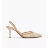 Giày cao gót nữ slingback mũi nhọn đính hạt sang trọng tiệc và công sở, giảm 305k 2