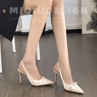 Giày cao gót nữ thời trang công sở 8p ba màu trắng đen kem - DGGC515 giảm giá 20%
